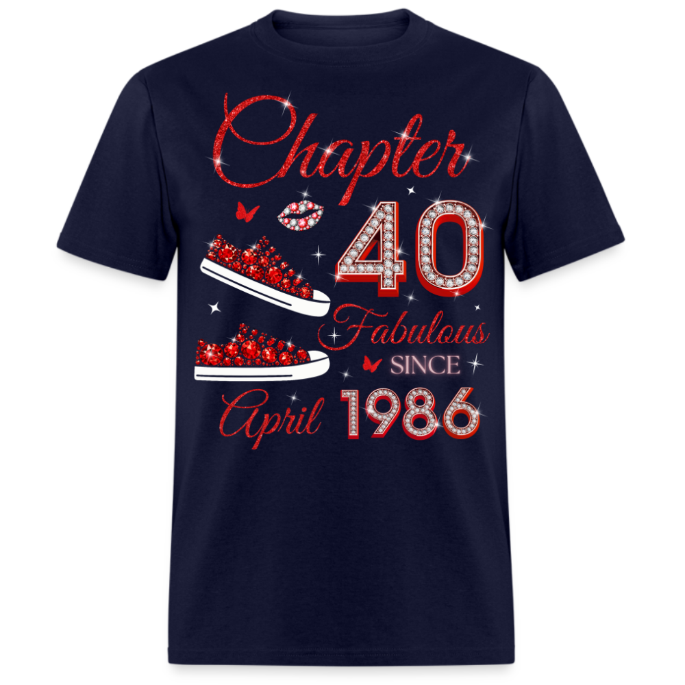 CHAPTER 40 FAB SINCE APRIL 1986 (SNEAKER) UNISEX SHIRT