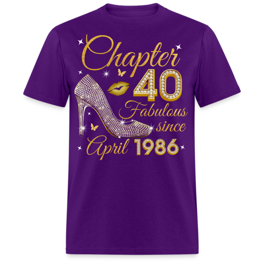 GOLDEN CHAPTER 40 FAB SINCE APRIL 1986 UNISEX SHIRT