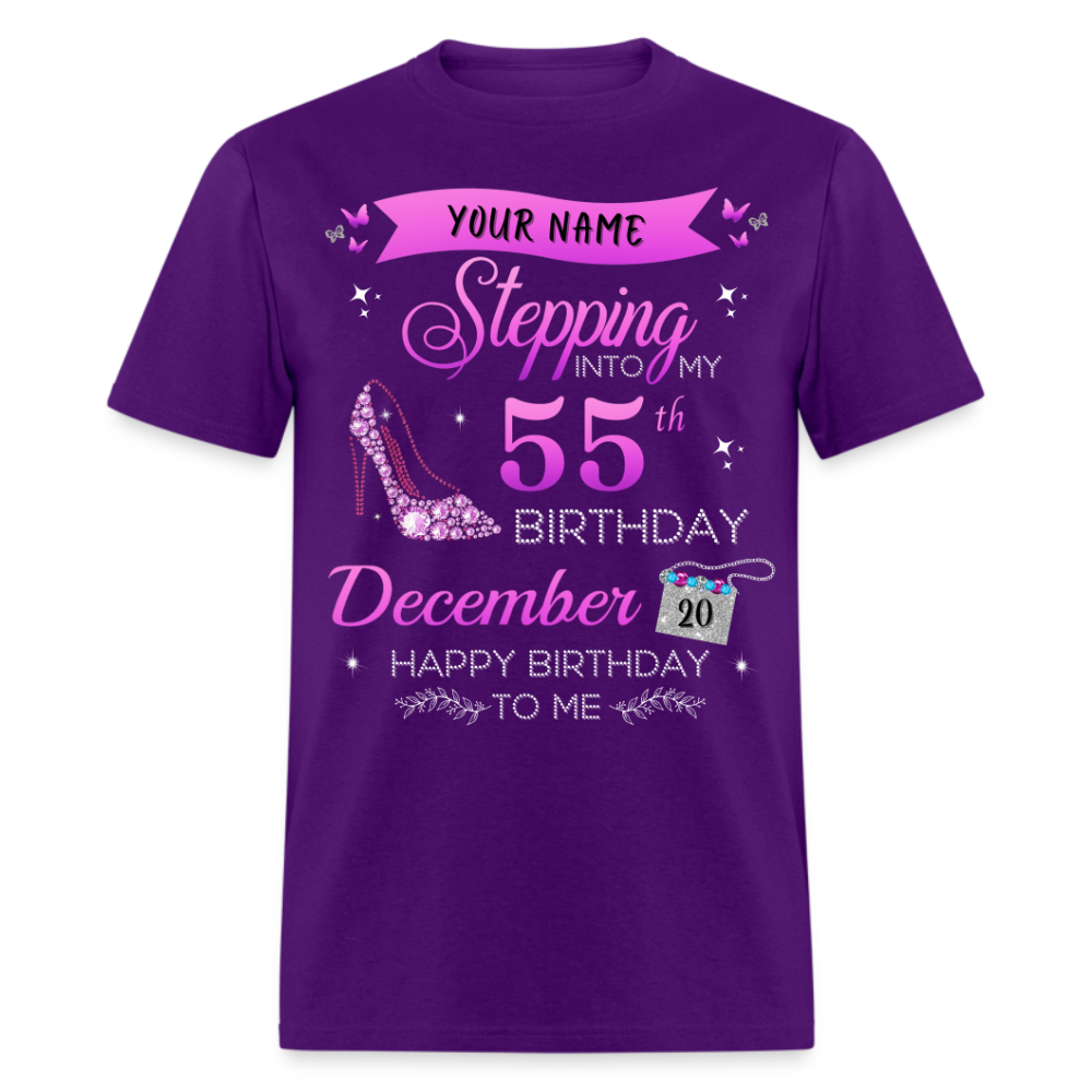 PERSONALIZABLE DECEMBER STEPPING BIRTHDAY UNISEX SHIRT
