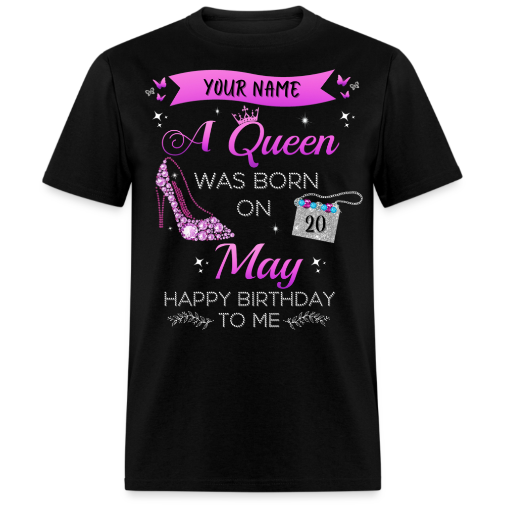 PERSONALIZABLE MAY BIRTHDAY UNISEX SHIRT