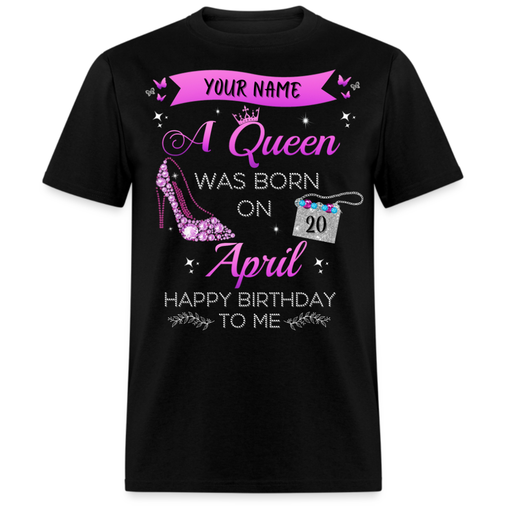 PERSONALIZABLE APRIL BIRTHDAY UNISEX SHIRT