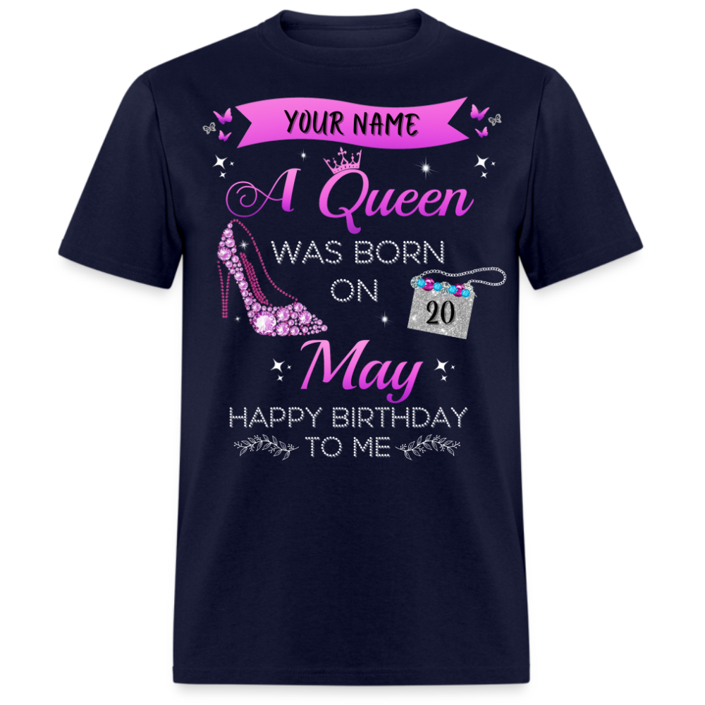 PERSONALIZABLE MAY BIRTHDAY UNISEX SHIRT