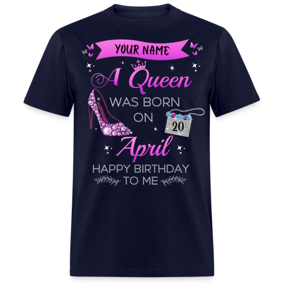 PERSONALIZABLE APRIL BIRTHDAY UNISEX SHIRT