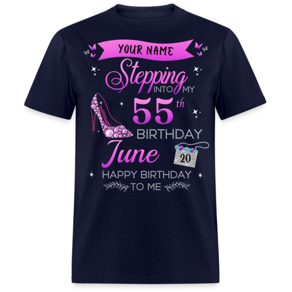 PERSONALIZABLE JUNE STEPPING BIRTHDAY UNISEX SHIRT
