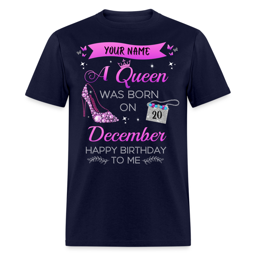 PERSONALIZABLE DECEMBER BIRTHDAY UNISEX SHIRT