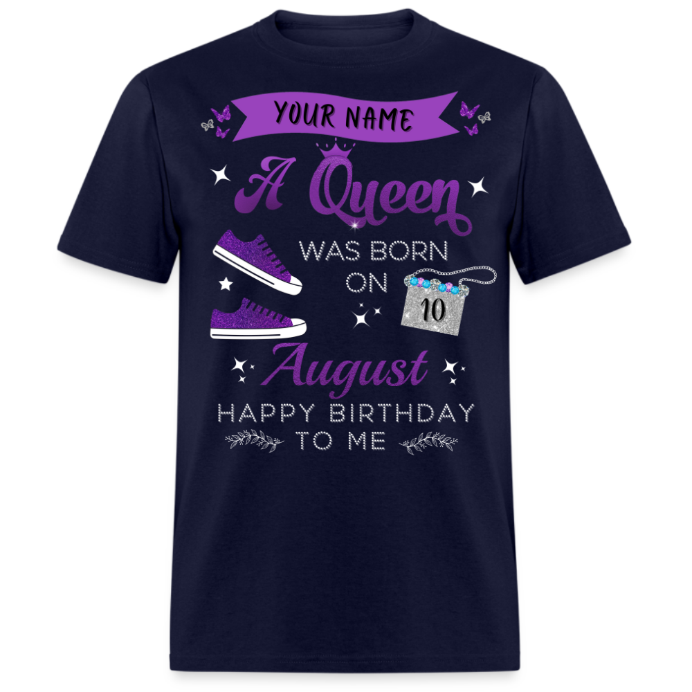 PERSONALIZABLE PURPLE AUGUST QUEEN SHIRT