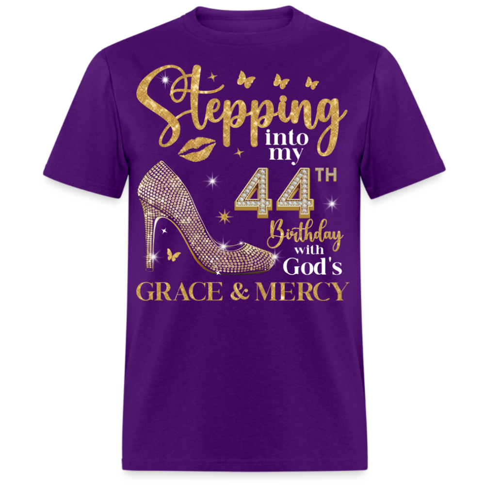 STEPPING INTO MY 44TH BIRTHDAY UNISEX SHIRT