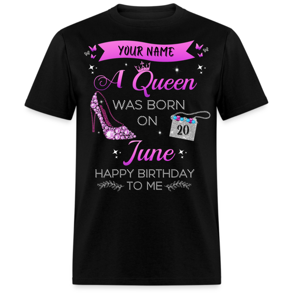 PERSONALIZABLE JUNE BIRTHDAY UNISEX SHIRT