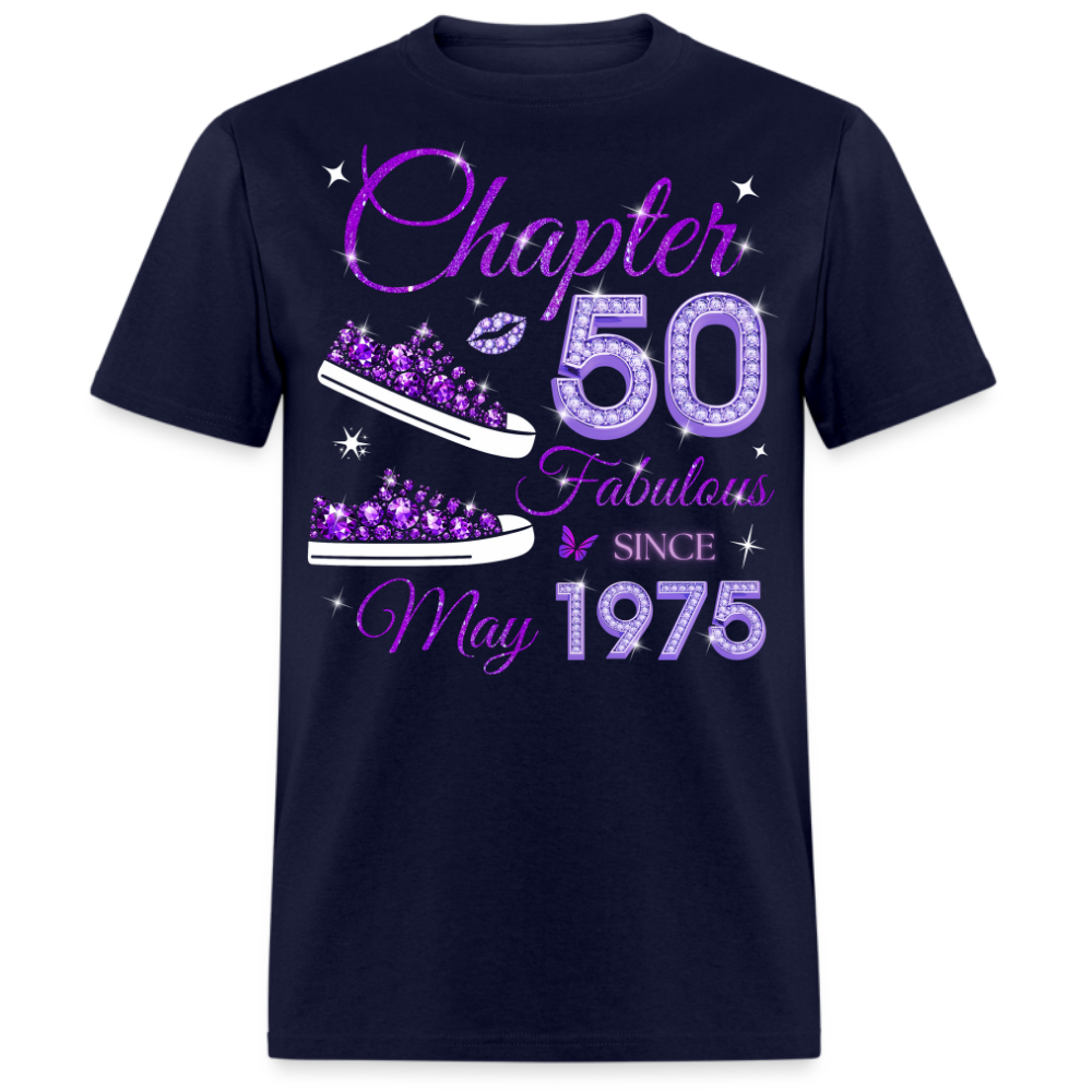 PURPLE CHAPTER 50 FAB SINCE MAY 1975 (SNEAKER) UNISEX SHIRT