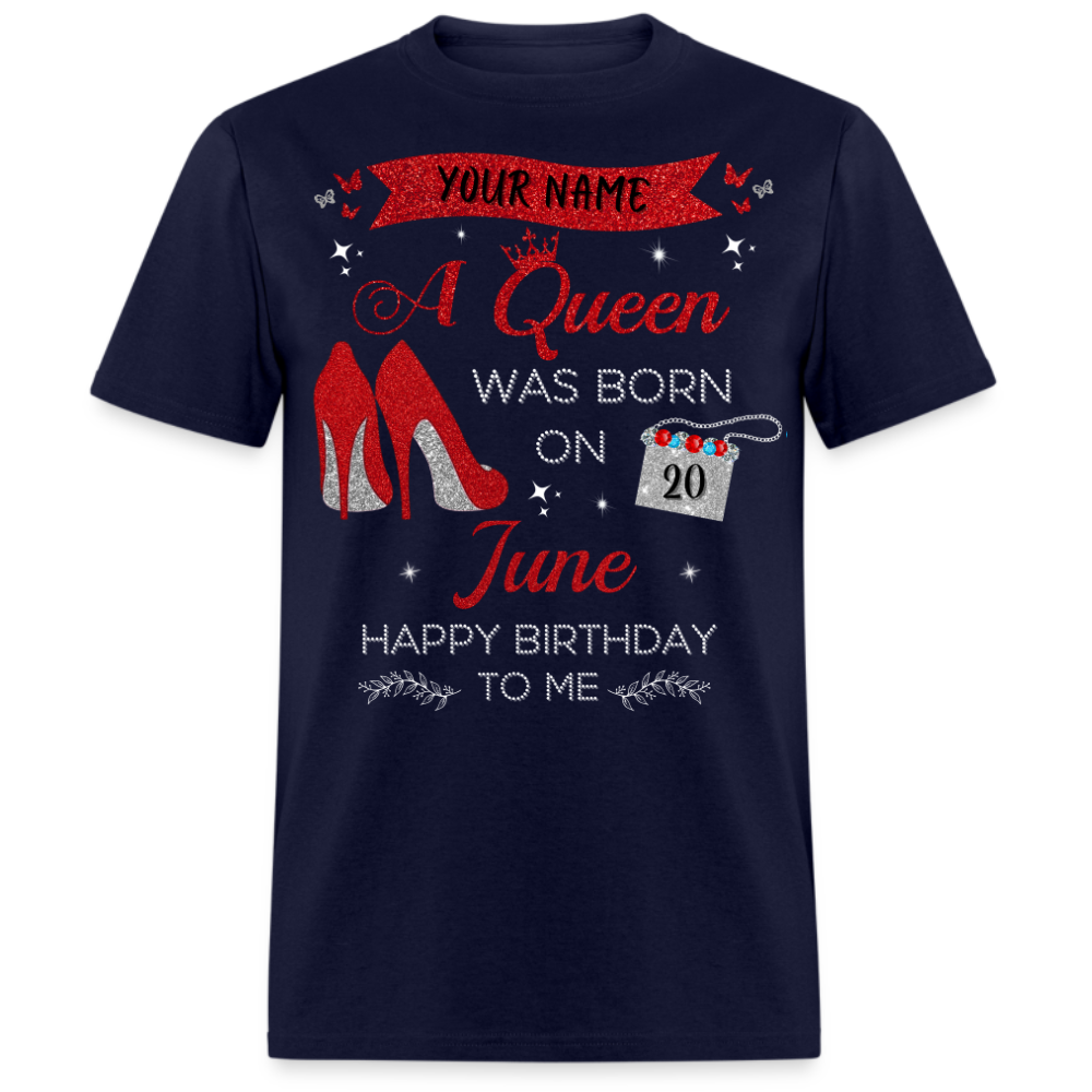 PERSONALIZABLE JUNE BIRTHDAY UNISEX T-SHIRT