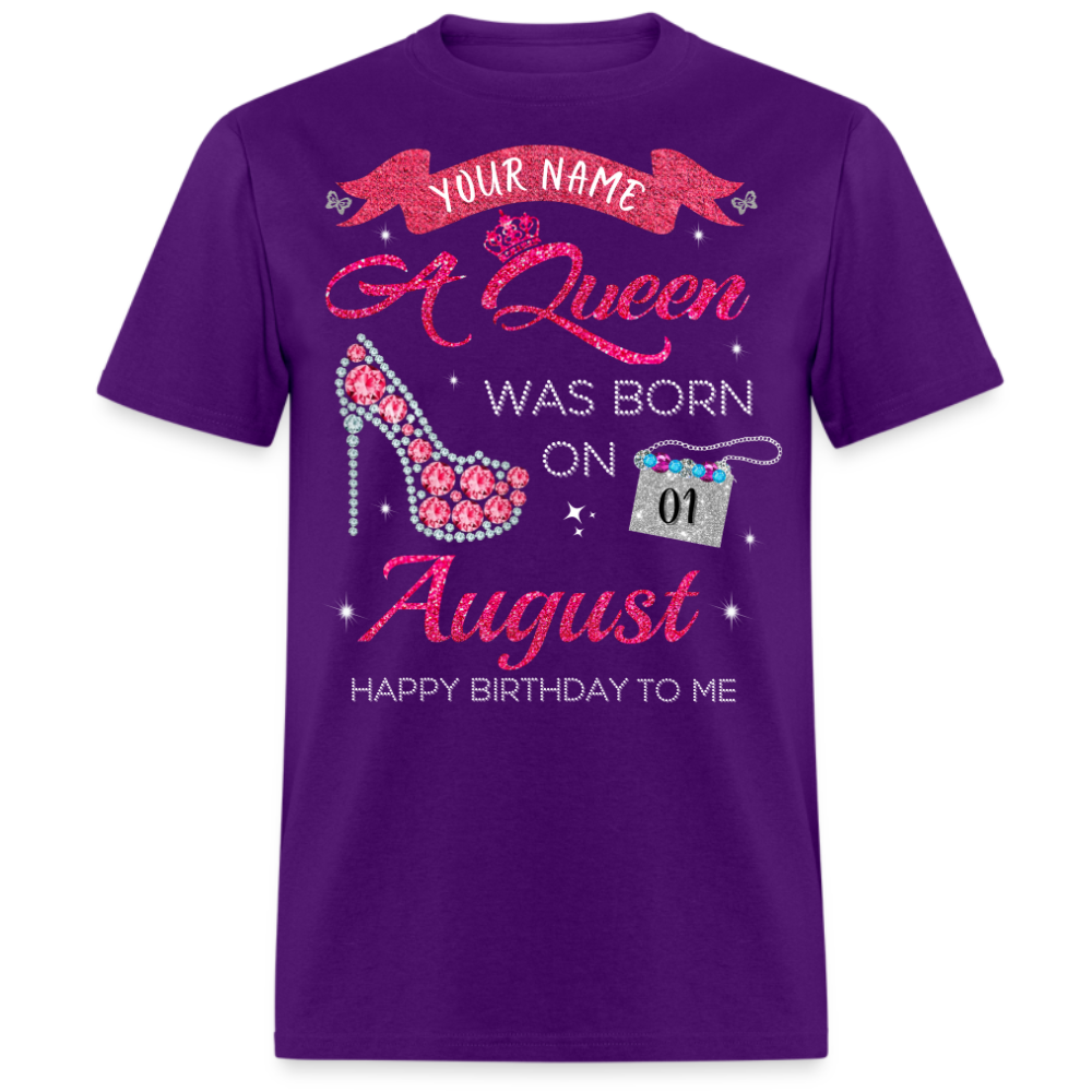 PERSONALIZABLE AUGUST QUEEN UNISEX SHIRT