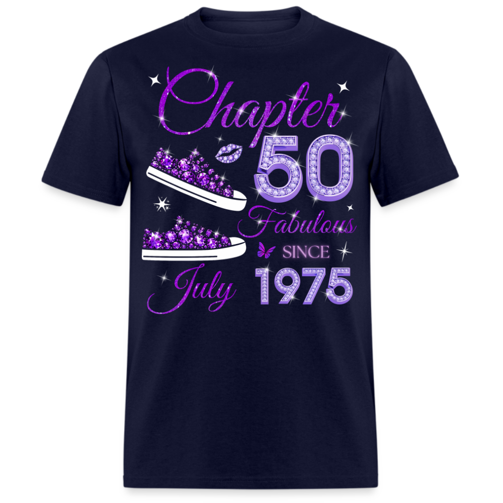 PURPLE CHAPTER 50 FAB SINCE JULY 1975 (SNEAKER) UNISEX SHIRT