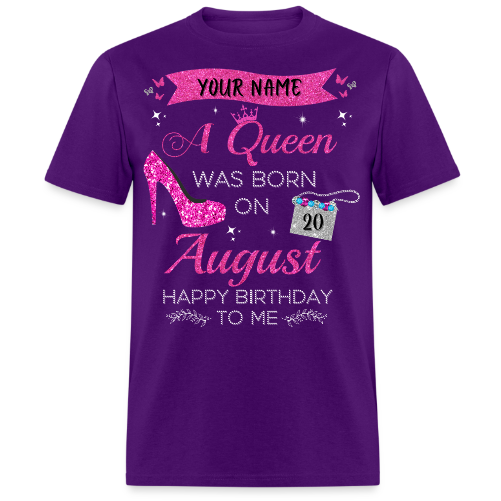PERSONALIZABLE AUGUST QUEEN SHIRT