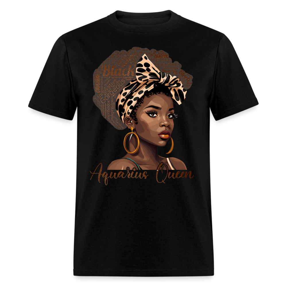 BLACK AQUARIUS QUEEN UNISEX SHIRT