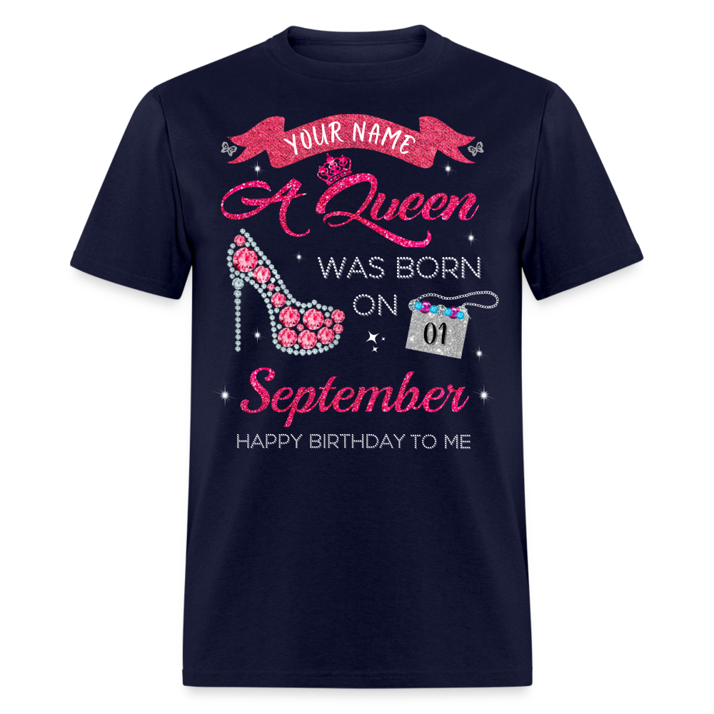 PERSONALIZABLE SEPTEMBER QUEEN UNISEX SHIRT