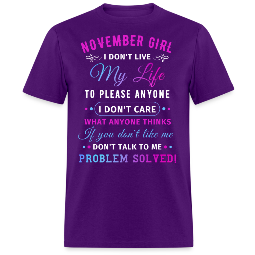 NOVEMBER GIRL UNISEX SHIRT