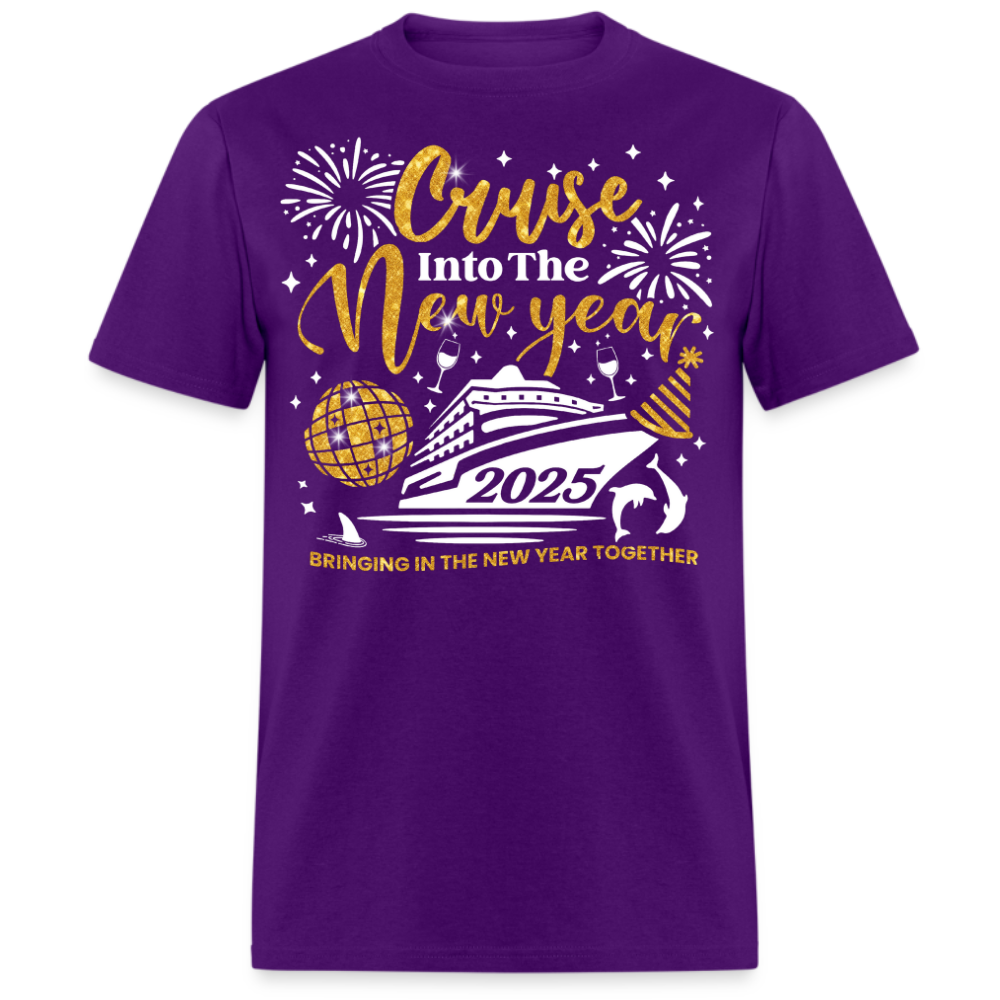 CRUISE INTO THE NEW YEAR 2025 UNISEX SHIRT