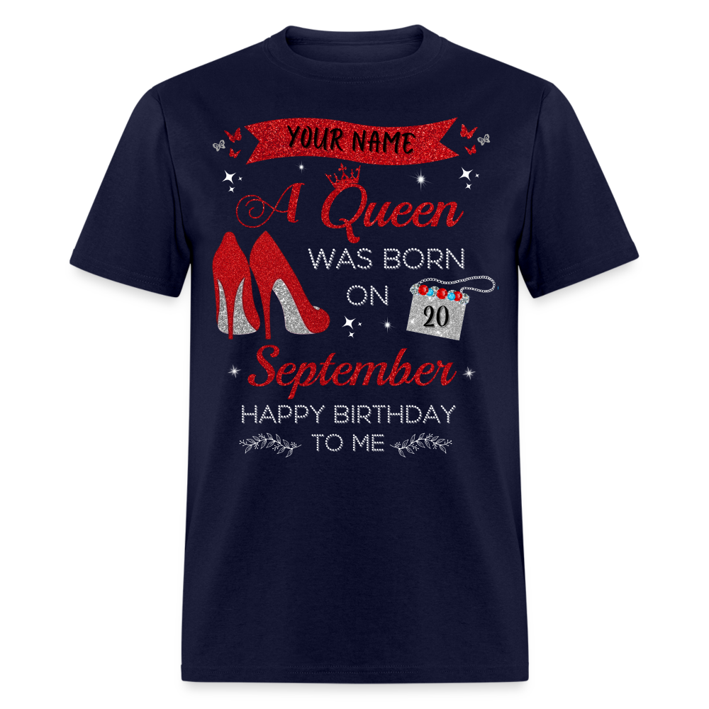 PERSONALIZABLE SEPTEMBER BIRTHDAY UNISEX T-SHIRT