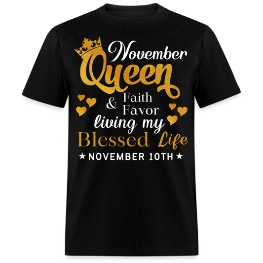 10TH NOVEMBER QUEEN FAITH AND FAVOR UNISEX SHIRT