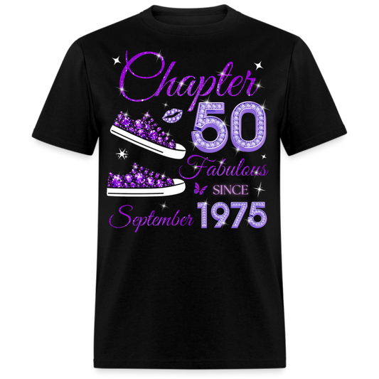 PURPLE CHAPTER 50 FAB SINCE SEPTEMBER 1975 (SNEAKER) UNISEX SHIRT