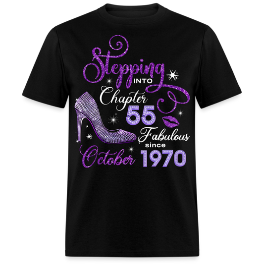 STEPPING INTO CHAPTER 55 FAB SINCE OCTOBER 1970 UNISEX SHIRT