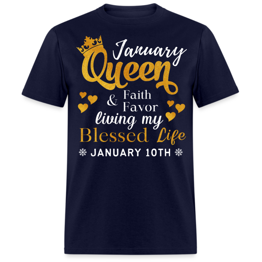 10TH JANUARY QUEEN FAITH AND FAVOR UNISEX SHIRT