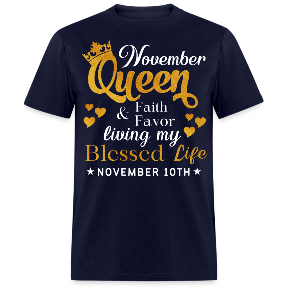 10TH NOVEMBER QUEEN FAITH AND FAVOR UNISEX SHIRT