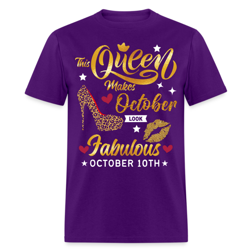 QUEEN FAB 10TH OCTOBER UNISEX SHIRT