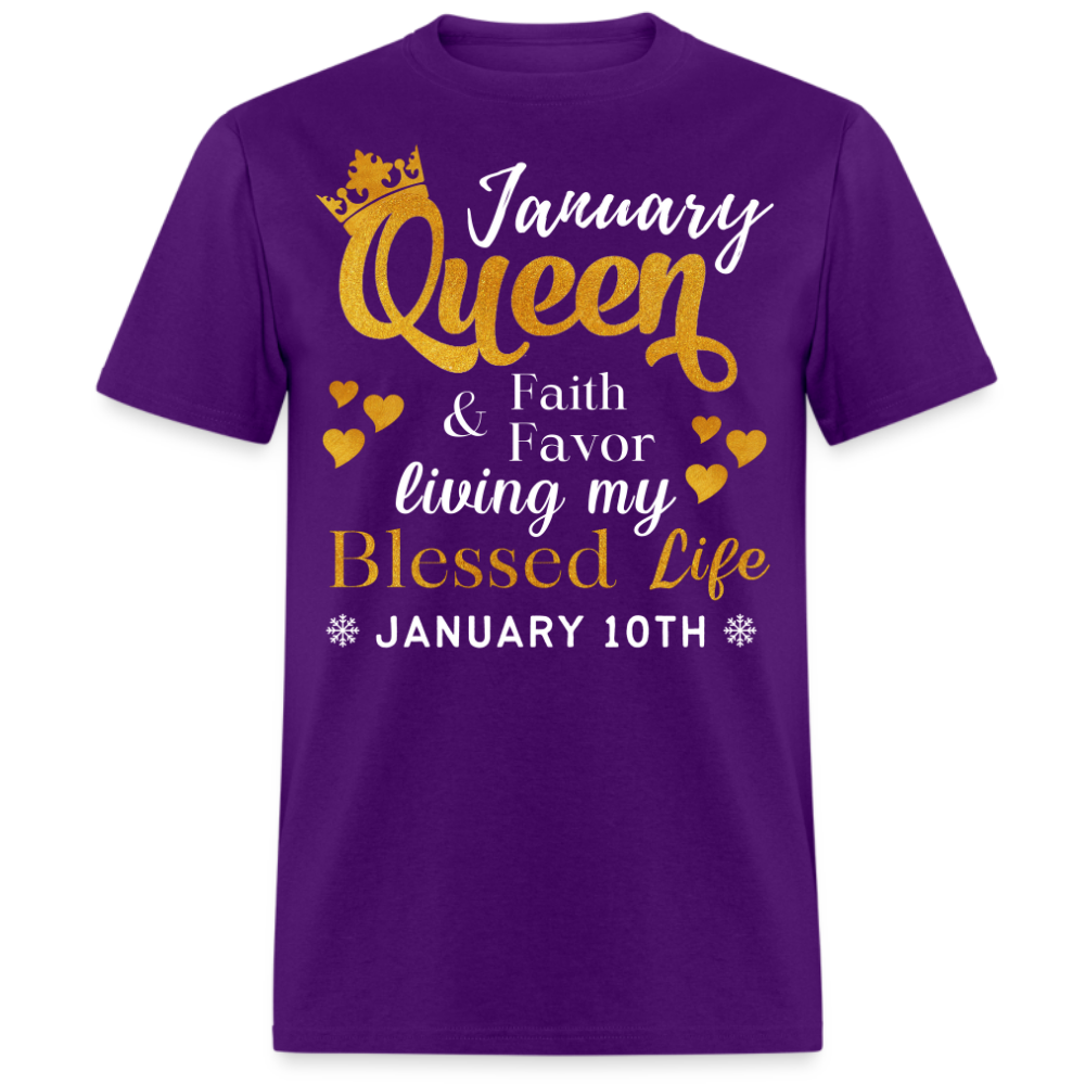 10TH JANUARY QUEEN FAITH AND FAVOR UNISEX SHIRT