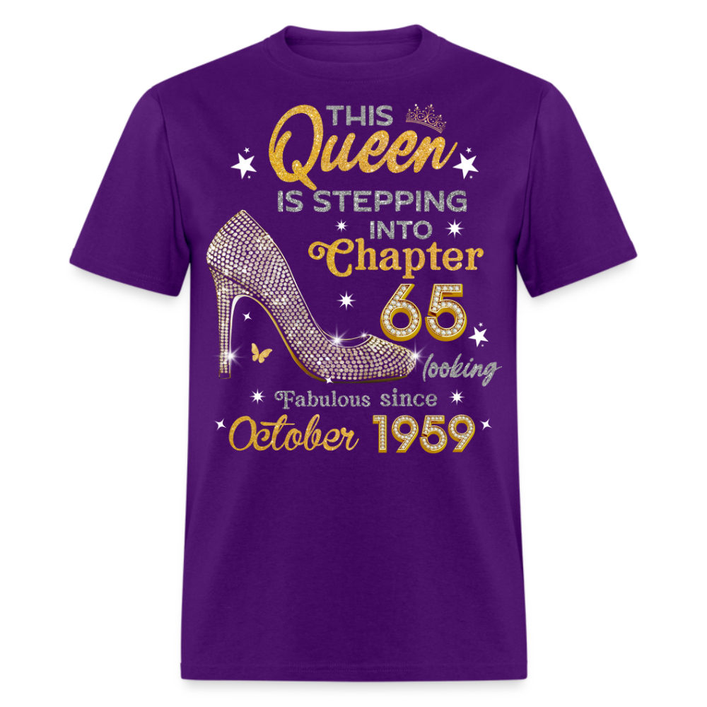 GOLDEN QUEEN STEPPING INTO CHAPTER 65 OCTOBER 1959 UNISEX SHIRT