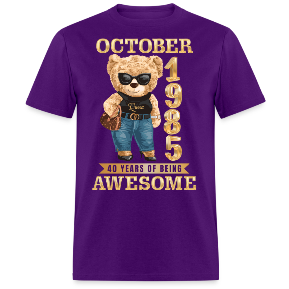 OCTOBER 1985 40 YEARS OF BEING AWESOME SHIRT