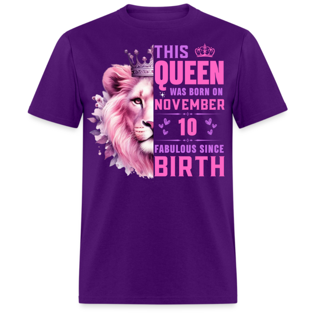 NOVEMBER  10 QUEEN UNISEX SHIRT