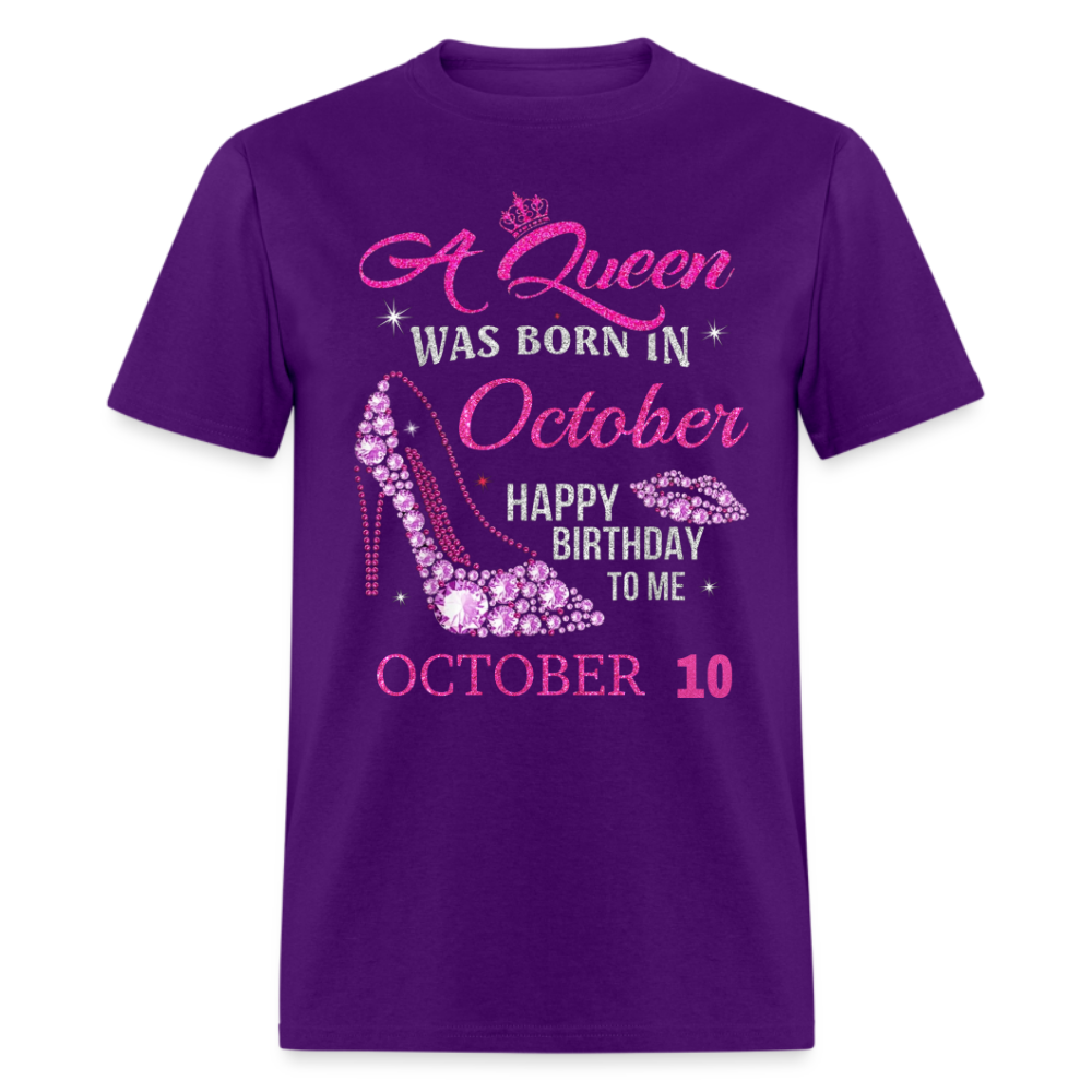 10TH OCTOBER QUEEN UNISEX SHIRT