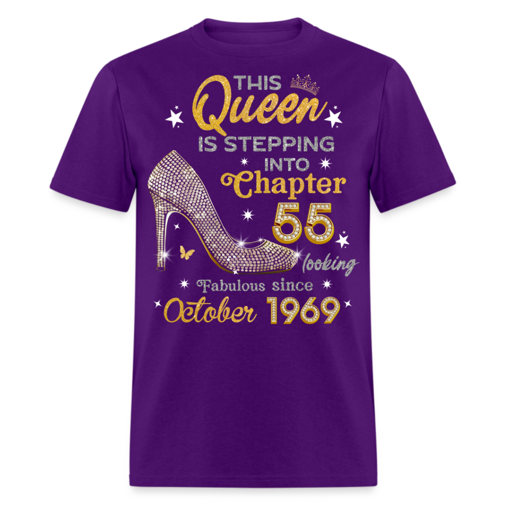 GOLDEN QUEEN STEPPING INTO CHAPTER 55 OCTOBER 1969 UNISEX SHIRT