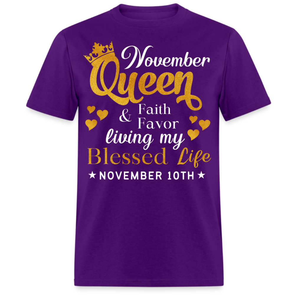 10TH NOVEMBER QUEEN FAITH AND FAVOR UNISEX SHIRT