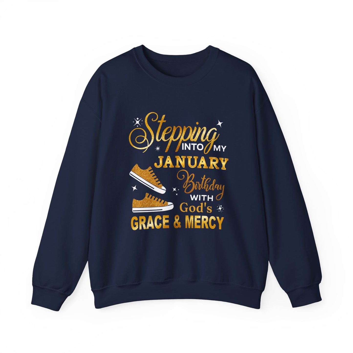 JANUARY GOD'S GRACE HEAVY BLEND UNISEX SWEATSHIRT