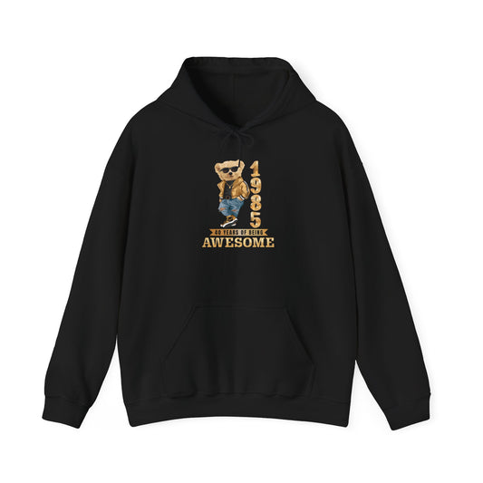 1985 40 YEARS OF BEING AWESOME HEAVY BLEND HOODIE