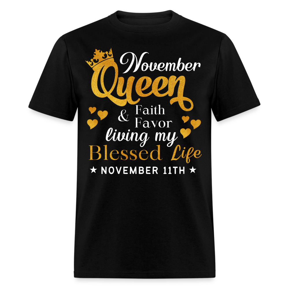 11TH NOVEMBER QUEEN FAITH AND FAVOR UNISEX SHIRT