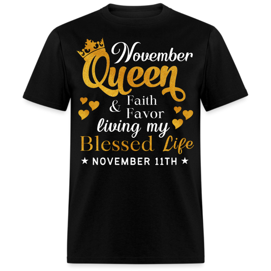 11TH NOVEMBER QUEEN FAITH AND FAVOR UNISEX SHIRT