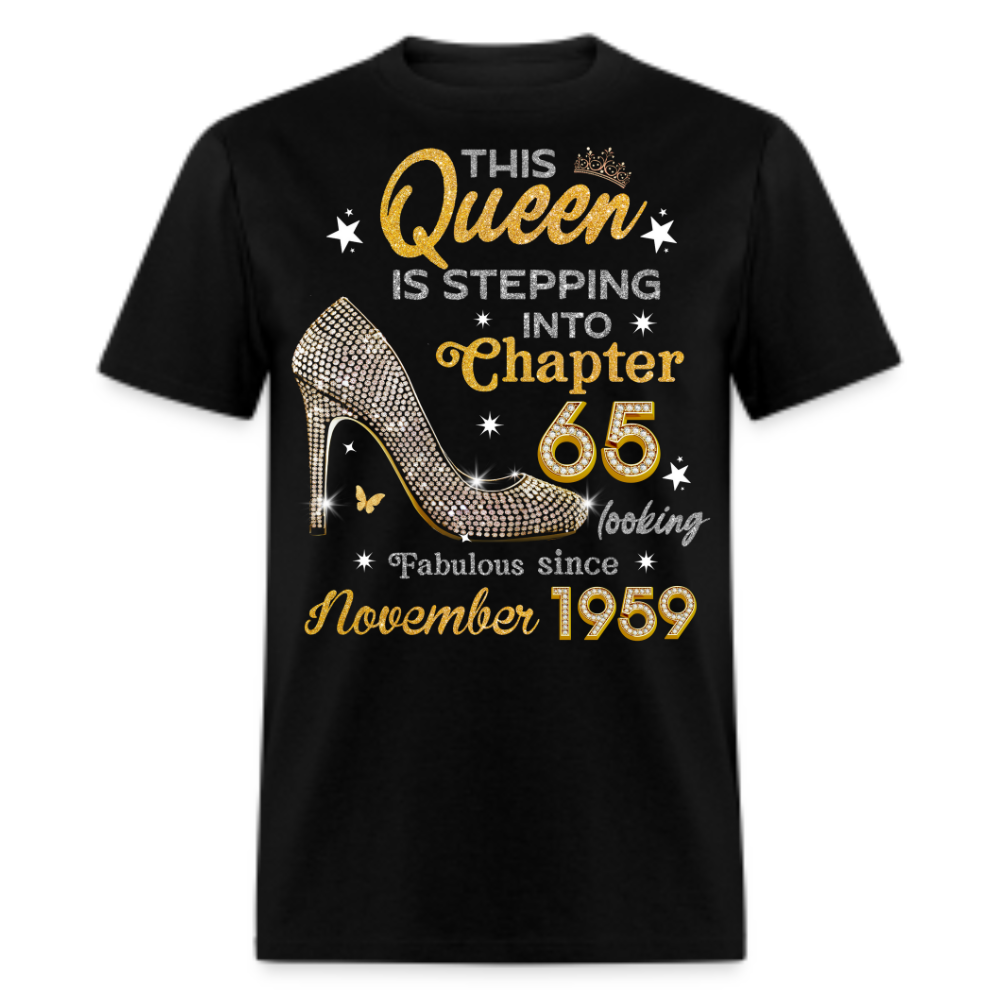 GOLDEN QUEEN STEPPING INTO CHAPTER 65 NOVEMBER 1959 UNISEX SHIRT