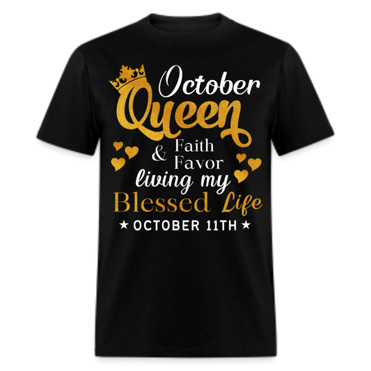 11TH OCTOBER QUEEN FAITH AND FAVOR UNISEX SHIRT