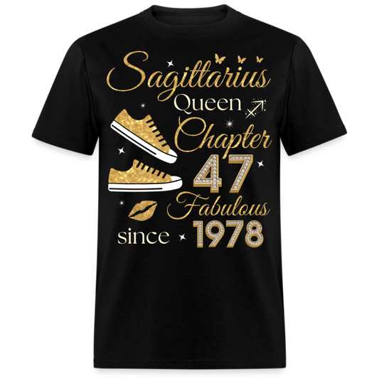 SAGITTARIUS QUEEN CHAPTER 47 FAB SINCE 1978 UNISEX SHIRT