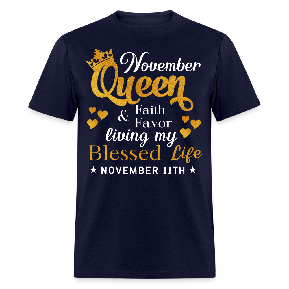 11TH NOVEMBER QUEEN FAITH AND FAVOR UNISEX SHIRT