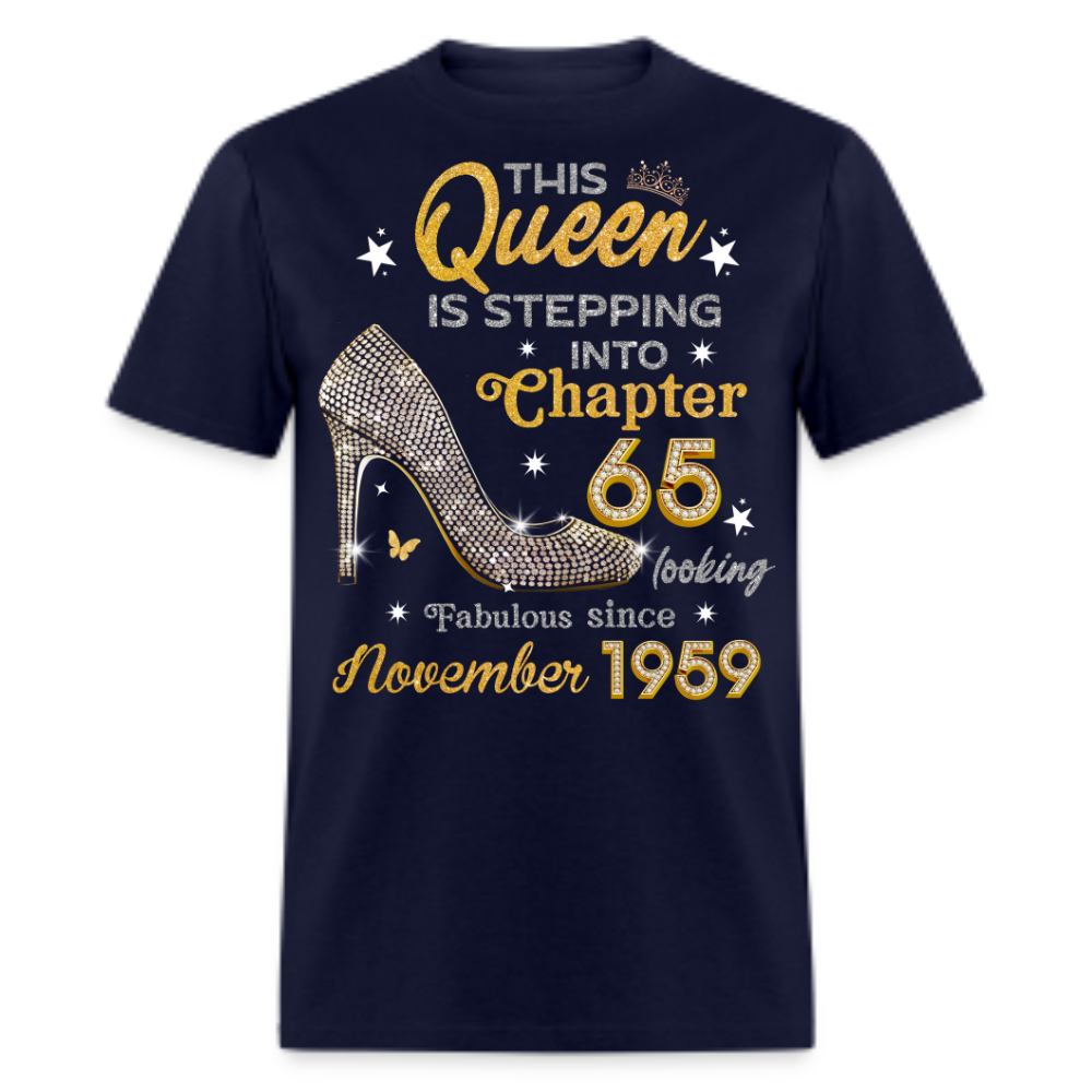 GOLDEN QUEEN STEPPING INTO CHAPTER 65 NOVEMBER 1959 UNISEX SHIRT