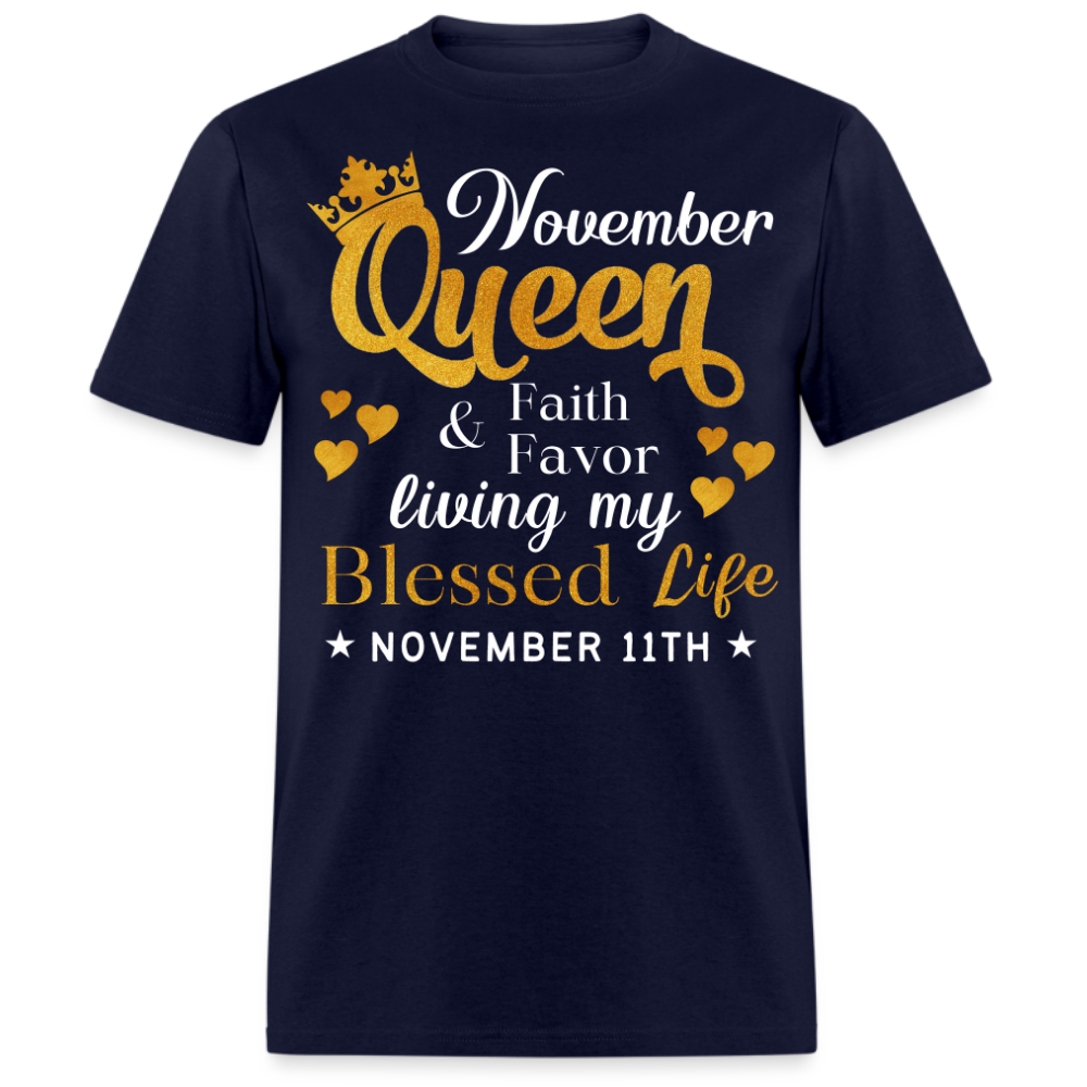 11TH NOVEMBER QUEEN FAITH AND FAVOR UNISEX SHIRT