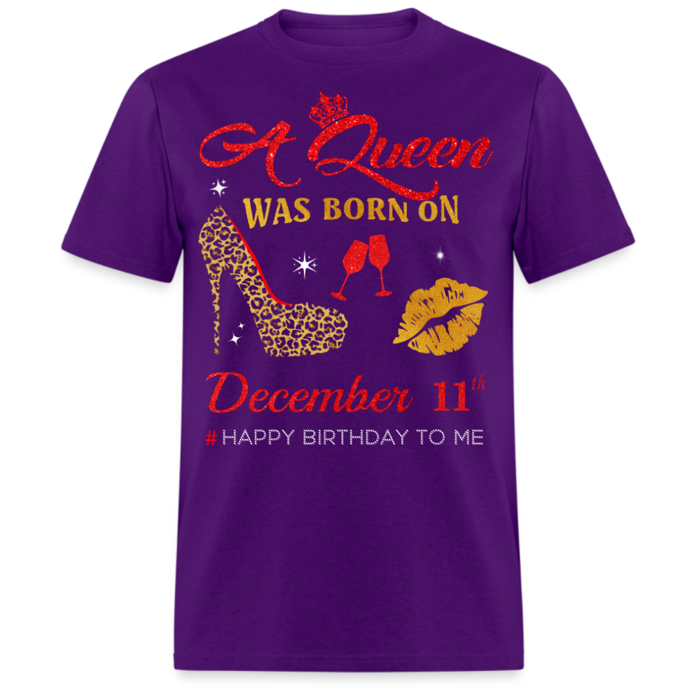 BIRTHDAY QUEEN DECEMBER 11TH SHIRT