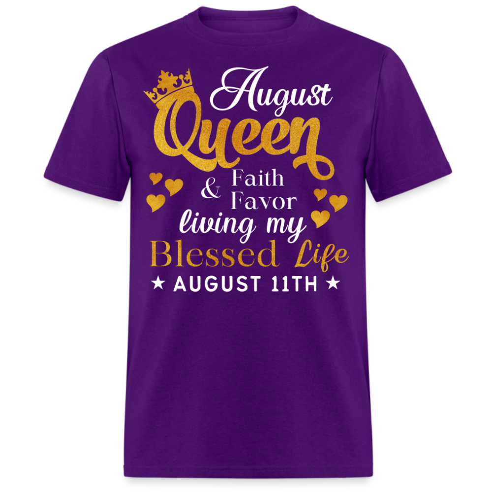 11TH AUGUST QUEEN FAITH AND FAVOR UNISEX SHIRT