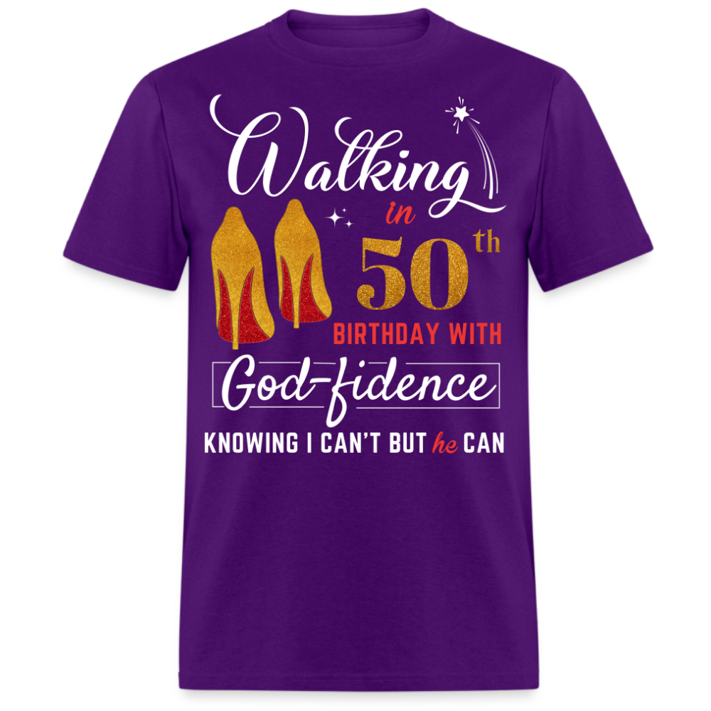 WALKING 50 GODFIDENCE UNISEX SHIRT