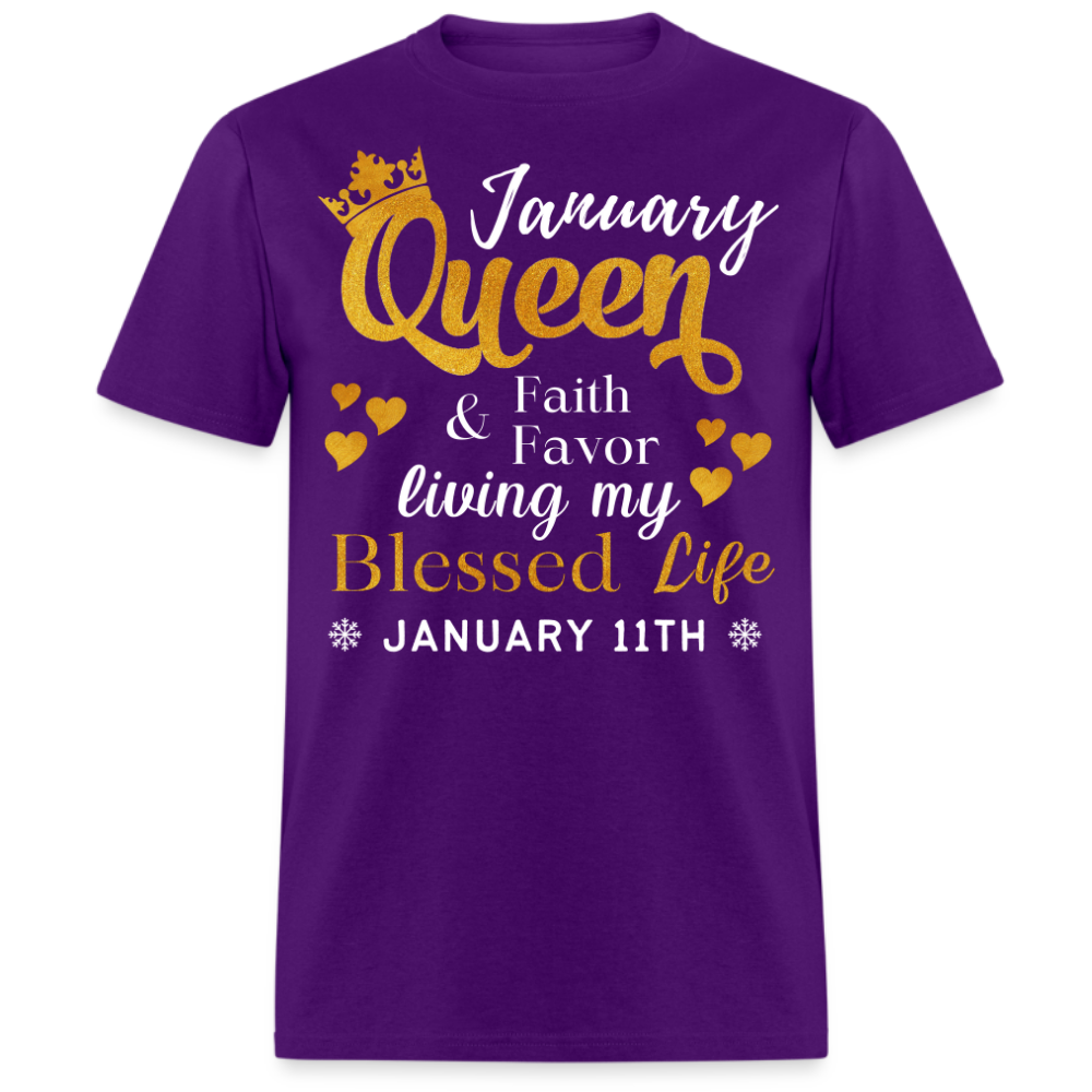 11TH JANUARY QUEEN FAITH AND FAVOR UNISEX SHIRT