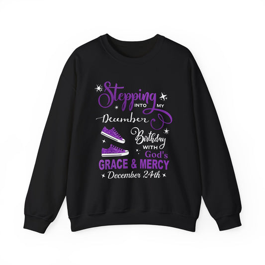 24TH DECEMBER GRACE & MERCY HEAVY BLEND UNISEX SWEATSHIRT